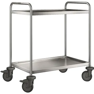 B.PRO | Blanco Edelstahl-Servierwagen