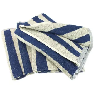 Lasa Home Geschirrtuch Pat, (Set, 4-tlg), 4er Pack Frottee Küchenhandtücher (4 Stück) ca. 50x50 cm Baumwolle blau