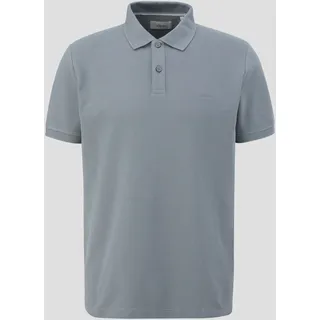 S.Oliver Poloshirt aus Baumwollpiqué, Herren, grau, XL