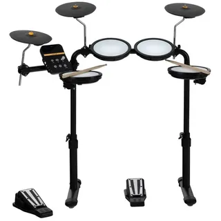 XDrum E-Drum DD-250 E-Drum Kit mit 4 Mesh Heads Pads - 3 Becken - Fußcontroller, 10-St., 12 Presetkits mit 68 Sounds & 10 Playalong Songs
