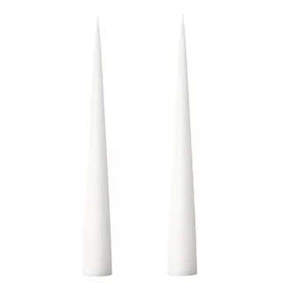 ester & erik Cone Candles I Box I 37cm I 2pcs. |31 Pure White