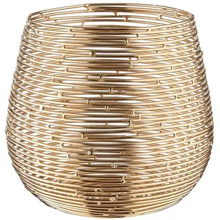 BUTLERS Teelichthalter Twine Light Metall Gold