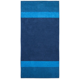 Dyckhoff Saunatuch Two-Tone-Stripe blau 100 x 200 cm