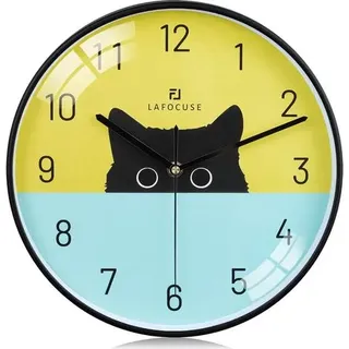 30 Cm Moderne Katzen-wanduhr, Kreative Und Originelle Wanduhr, Geräuschlos, Kein Ticken, Mehrfarbige Dekoration Für Küche, Wohnzimmer Und Schlafzimmer