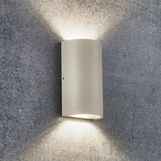 Nordlux Außenwandleuchte Glas/Metall 16,0 cm IP54 beige/kaki