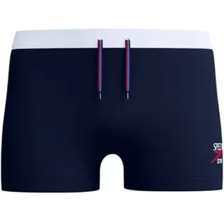 SPEEDO Badehose 8-005081 Jetstream Retro Solid Square Leg, Größe XL in Braun Peacoat