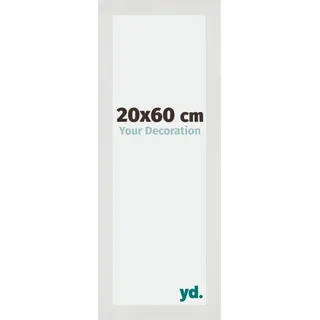 Bilderrahmen, 20x60 cm, Weiß Matt, MDF, Mura - Weiß