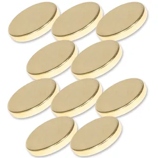 Neodym Magnet N52 Scheibe 20x3mm Gold - Super Flache Magnetscheibe 20mm Durchmesser - Neodym Magnete Runde Scheiben [10 Stück]