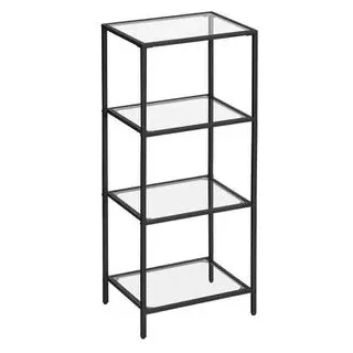 VASAGLE Bücherregal 40 x 95 x 30 cm Schwarz