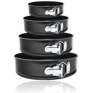 4er Set runde Backformen Springformen Kuchenformen Blechformen Ø 18/24/26/28 cm
