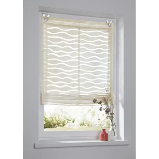 Kutti Raffrollo Enya Ösen 60 x 140 cm Beige