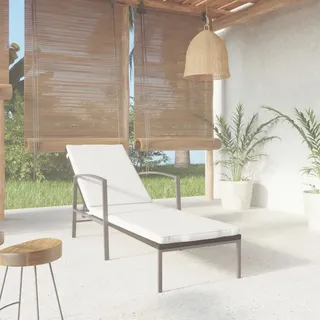 vidaXL Sonnenliege 195 x 60 x 95 cm schwarz