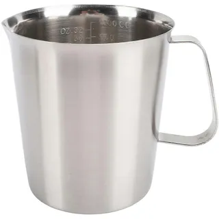 Messbecher Mit Markierungen Und Ausgießer, Edelstahl 304, Leicht Zu Reinigen, Milchaufschäumkännchen Für Kaffee