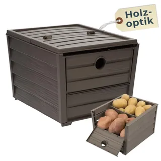 GarPet Kartoffel Aufbewahrungsbox Küche Zwiebel Aufbewahrung Obstkiste Gemüsekiste Kartoffelkiste zum Lagern Obst Aufbewahrung Gemüse Zwiebelbehälter Gemüsebox Vorratskiste