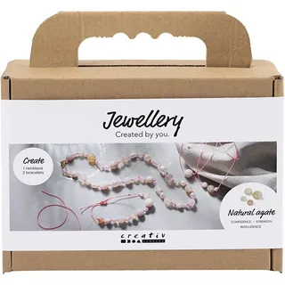 Creativ Company Mini Kreativ Set Schmuck, Halskette und Armband, Pink