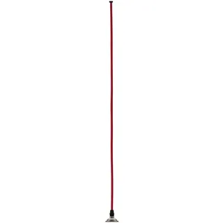 Paulmann Eldar 1-flg. Ø 10 cm rund rot, Nickel gebürstet