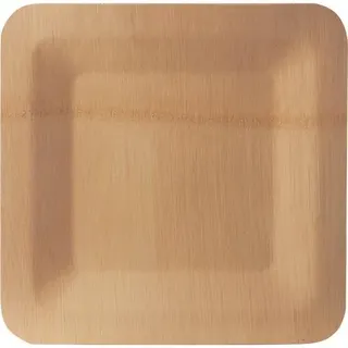 "PAPSTAR Bambus-Teller \"pure\", eckig, 230 x 230 mm, 10er"