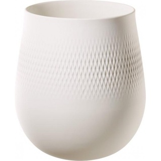 Villeroy & Boch Manufacture Collier blanc Vase Carré groß 20,5x20,5x22,5cm