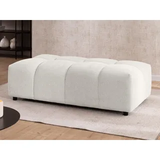 S-Style Hocker Bubble Strukturstoff 147 x 42 x 74 cm Beige