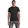 Base-s Ribbed Kurzarm-T-Shirt Dark Black S