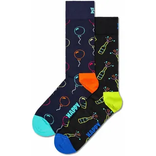 Happy Socks You Did It Socken 2er Pack aqua/orange/schwarz 36-40