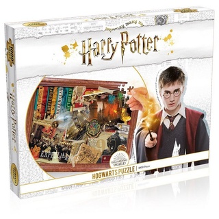 Winning Moves Steckpuzzle »Harry Potter - Puzzle - Hogwarts (1000 Teile)«, 1000 Puzzleteile weiß