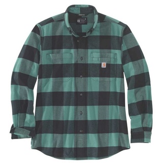 Carhartt Langarmhemd Carhartt Flanellhemd Langarm grün|schwarz L