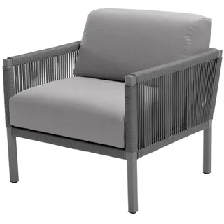 Loungesystem Club Loungesessel - 305 - anthrazit wetterfest 737 - light-grey