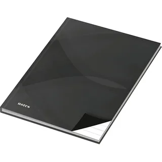 RNK Notizbuch notes carbon black A5 liniert schwarz