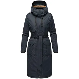 Navahoo Damen, Wintermantel warmer Parka lang mit hohem Kragen und weicher Kapuze Hokulanii Navy Gr. M (38), blau Obermaterial: 100% Polyester. Futter: 100% Polyester. Wattierung: 100% Polyester.