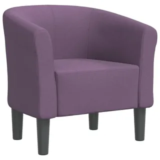 vidaXL Clubsessel gepolstert Polyester 60 x 54 x 72,5 cm Lila