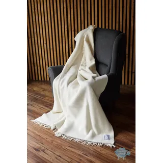 Merino Schafwolldecke/Kuscheldecke, 100% Wolle - Lammwolle Schafwolle Decke 160 x 200 cm, Wolldecke Kariert aus Ausgesuchter Lammwolle