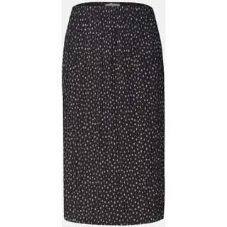 STREET ONE Midirock Damen Gepunktet Braun/Schwarz 36