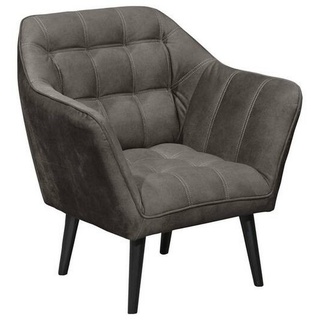 Mid.you Cocktailsessel, Anthrazit, Textil, 84x87x70 cm, Wohnzimmer, Sessel, Polstersessel