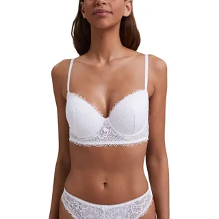 ESPRIT Damen Gepolsterter BH 041ef1t355, 100/White, 70C - 70C