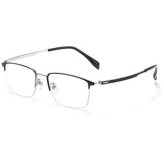 RICCIE Gleitsichtbrille Herren aus Reintitan mit antiblauen Gläsern, 1,56 asphärische Harzgläser/Anti-Müdigkeit Gleitsichtbrille Dioptrien +1,0 bis +3,0,01,+2.5