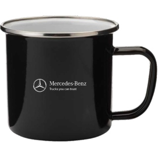 Mercedes-Benz Emaille Tasse schwarz MBTG0046