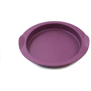 TUPPERWARE Backform TUPPERWARE Backen Silikonform Glatte Runde lila klein 16 cm