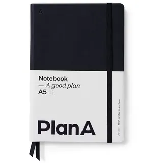 Notizbuch A5 Hardcover Punktiert Midnight Black