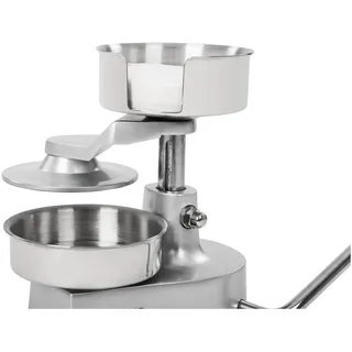 Royal Catering Hamburgerpresse 13 cm Edelstahl Silberfarben