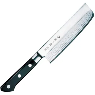 Tojiro Messer - japanische 37 Lagen Damastmesser HQ - Nakirimesser bzw. Gemüsemesser - Klinge 16,5 cm - mit Edelstahl Zwinge - 506