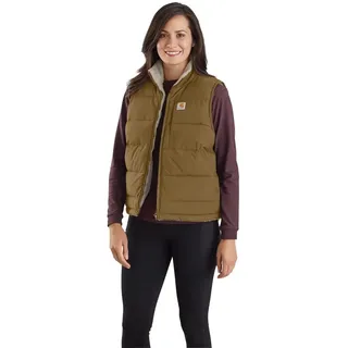 Carhartt Damen Montana Relaxed Fit Isolierte Weste, Eichenbraun, S - S
