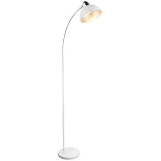 Globo Bogenleuchte, Weiß, Metall, 23x155x50 cm, mit Schalter, Lampen & Leuchten, Innenbeleuchtung, Stehlampen, Bogenlampen