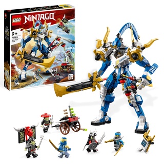 LEGO NINJAGO Jays Titan-Mech, Ninja-Spielset mit Jay, NYA und grüner Skelett-Krieger Minifiguren, Geschenk zum Geburtstag für Kinder ab 9 Jahren 71785