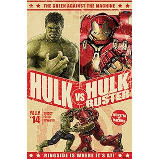 Poster Marvel - Die Rächer - Hulk Vs Hulkbuster - 61 x 91.5 cm | PostersDE