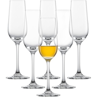 SCHOTT ZWIESEL Sherryglas Bar Special (6er-Set), klassische Schnapsgläser mit Stiel, spülmaschinenfeste Tritan-Kristallgläser, Made in Germany (Art.-Nr. 111224)