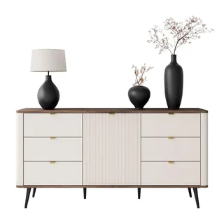 lookway AUTUMN 1D6S 160 x 82 x 40 cm Beige / Braun