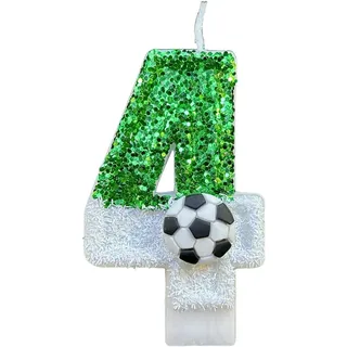 Fiauli Football Party Dekorationen Geburtstag Kerzen Kerzenset umweltfreundlich ohne Geruchsabwälz Design. 4