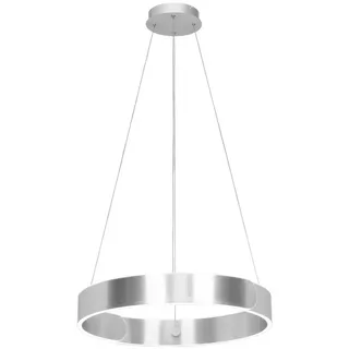 Dieter Knoll Led-Hängeleuchte Otis round, Alu, Metall, Uni,Uni, rund,rund, 64x150x63 cm, RoHS, Europäischer Sicherheitsstandard, CE, 3 Helligkeitsstufen, Lampen & Leuchten, Innenbeleuchtung, Leuchten nach Räumen, Esstischlampen