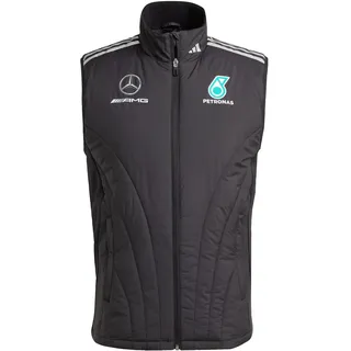 adidas Herren MERCEDES - AMG PETRONAS FORMULA ONE TEAM MECHANICS VEST MEN, Black/Reflective Silver, XS